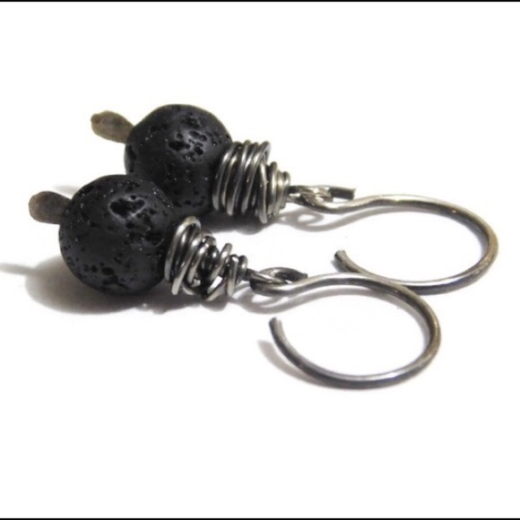 925 Sterling Silver Oil Diffuser Earrings - Picture 4 of 4